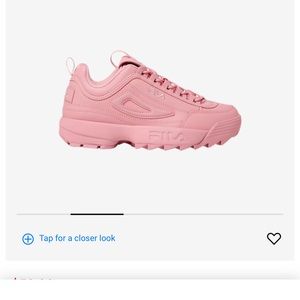 Worn once: FILA DISRUPTOR 2 Premium in pink size 9 women